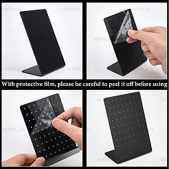 4шт акриловые серьги-подставки&nbsp;EDIS-SP0001-04B