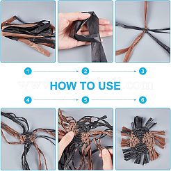 Ручной работы из ротанга из бумаги&nbsp;DIY-WH0190-23B