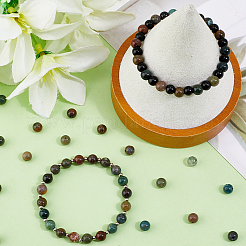 60 шт. бусины из натурального индийского агата&nbsp;G-SC0003-61