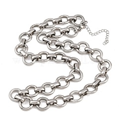 Ожерелья из цепочек с кольцами из нержавеющей стали 304 толщиной 13 мм&nbsp;NJEW-Z105-03P