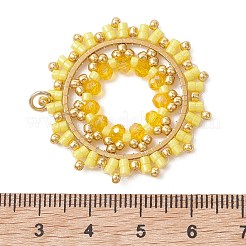 Anhänger aus Saatperlen und Glasperlen&nbsp;PALLOY-MZ01295-01