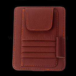 Pu finta pelle auto visiera parasole occhiali occhiali da sole porta biglietti per carte clip universale&nbsp;AUTO-PW0001-72A
