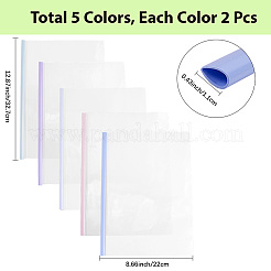 10шт. 5-х цветные пластиковые папки для документов&nbsp;AJEW-CP0008-81