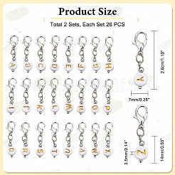 2 комплект подвесок из акрила с покрытием&nbsp;HJEW-PH0001-59