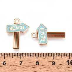 Подвески из сплава и эмали на пляжную тематику&nbsp;ENAM-T022-33J