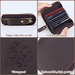 Прямоугольные кожаные кошельки для кредитных карт для женщин и мужчин AJEW-WH20001-31B