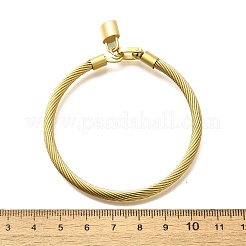 Витые браслеты из нержавеющей стали 304 для женщин&nbsp;BJEW-U021-06G