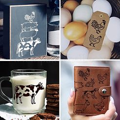 Самоклеящийся трафарет для шелкографии DIY-WH0338-005