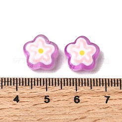 Стеклянные эмалевые бусины ручной работы GLAA-K070-03F