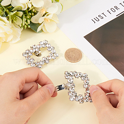 2шт украшения для обуви из сплава со стразами&nbsp;FIND-CP0002-33A