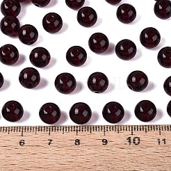 FGB透明ガラスシードビーズ  ラウンド  丸い穴  暗赤色  8~8.5mm  穴：1.4~1.6mm  約690個/ポンド&nbsp;SEED-N013-01C-19