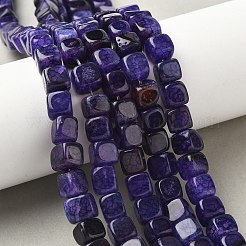 Естественные выветрившиеся агатовые бусины&nbsp;G-G177-E06-05