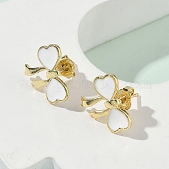 Серьги-гвоздики из латуни EJEW-F383-01G