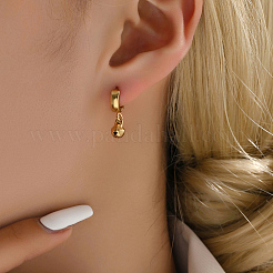 Элегантные и универсальные серьги-кольца из нержавеющей стали 201 WR7294