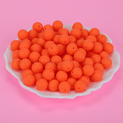 Круглые силиконовые фокусные бусины&nbsp;SI-JX0046A-37