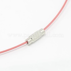 Collier avec cordon en fil d'acier inoxydable 201&nbsp;TWIR-SW001-3