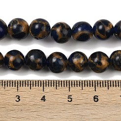 Синтетический золотой клинкер камень бисер пряди G-A283-B02-8mm