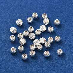 925 Kürbisperle aus Sterlingsilber&nbsp;STER-H112-04B