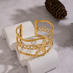 Винтажные браслеты-манжеты в виде морских звезд из нержавеющей стали 304.&nbsp;JJ9512