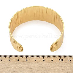 Браслеты-манжеты из нержавеющей стали 304 для женщин BJEW-Z097-11G