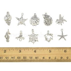 20 шт. 10 подвески из сплава в тибетском стиле с морскими организмами TIBEP-FS0001-47