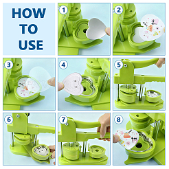 DIY-Sets zum Herstellen von Herzabzeichen aus Eisen und Kunststoff&nbsp;DIY-WH0816-141