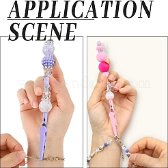 8 шт. 8-цветный сплав браслет инструмент ювелирный помощник бисер зажим-аллигатор&nbsp;AJEW-YW0002-08