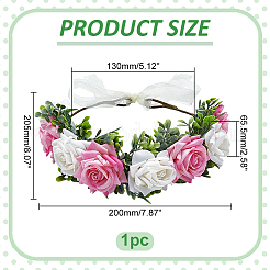 Тканевый свадебный венок повязка на голову для женщин и девочек&nbsp;OHAR-WH0051-008