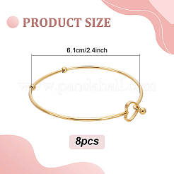 8шт браслет из нержавеющей стали BJEW-AN0001-80