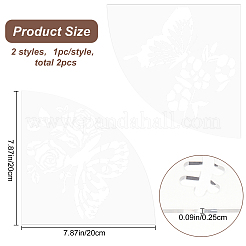Акриловый шаблон тай-дай DIY-WH0347-035