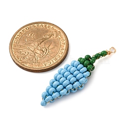 Подвески из стеклянных бусин в виде перца&nbsp;PALLOY-MZ00788-01