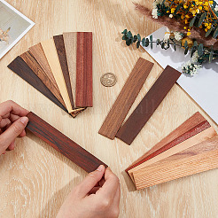 15 шт. 15-х цветные деревянные заготовки-закладки для гравировки своими руками WOOD-ME0001-05