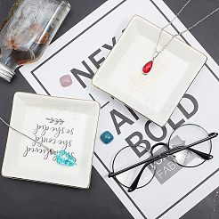 Фарфоровая ювелирная тарелка DJEW-FG0001-05