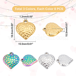 24 шт. подвески из нержавеющей стали 304 двух цветов STAS-DC0010-66