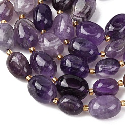 Природный аметист нитей бисера&nbsp;G-G453-D04-01