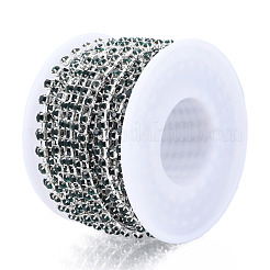 Серебряные латунные цепочки со стразами из латуни CHC-N020-12B-02