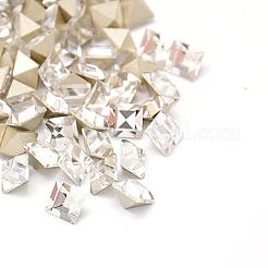 Cabochons strass di vetro pointed back &nbsp;RGLA-A001-4x4x3mm-M