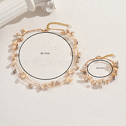 Набор из нескольких браслетов и ожерелий в стиле бохо для женщин&nbsp;MF0861