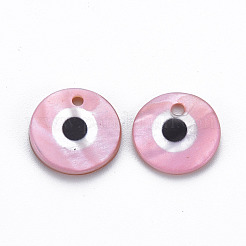 Подвески с пресноводными ракушками с принтом SHEL-S276-144