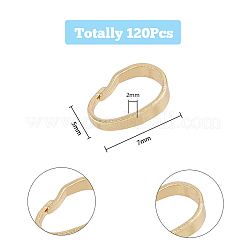 120 шт. латунные защелки на дужках KK-HY0002-74