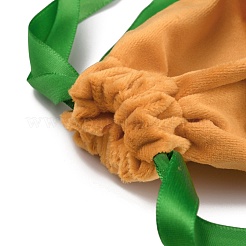 Подарочные пакеты на шнурке из бархата&nbsp;ABAG-WH0044-31