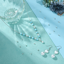 20 шт. 925 подвески-булавки с жемчужинами из стерлингового серебра&nbsp;STER-BBC0007-64S-02