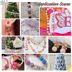 66шт 11 бусины со стразами из полимерной глины RB-PH0001-29