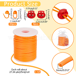 1 рулон полой трубы ПВХ трубчатый синтетический резиновый шнур&nbsp;RCOR-NB0001-02F