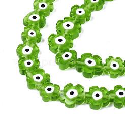 Бусы лэмпворк ручной работы LAMP-N023-002A-07