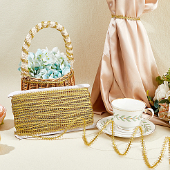 Полиэстеровая сороконожка плетеная волнистая лента&nbsp;OCOR-WH0111-42