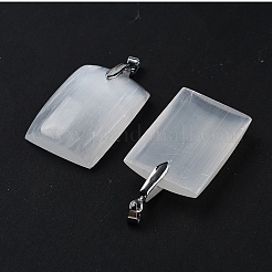 Натуральные селенит большие кулоны G-M091-01E