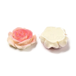 オペーク樹脂カボション  花  ミックスカラー  26~26.5x26~26.5x10~11mm&nbsp;RESI-E051-04