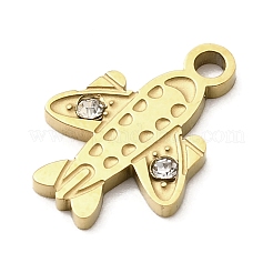 Подвески со стразами из нержавеющей стали 304&nbsp;STAS-I336-16G