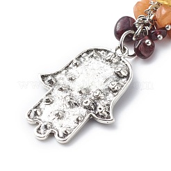 Кулон из драгоценных камней HJEW-JM00770